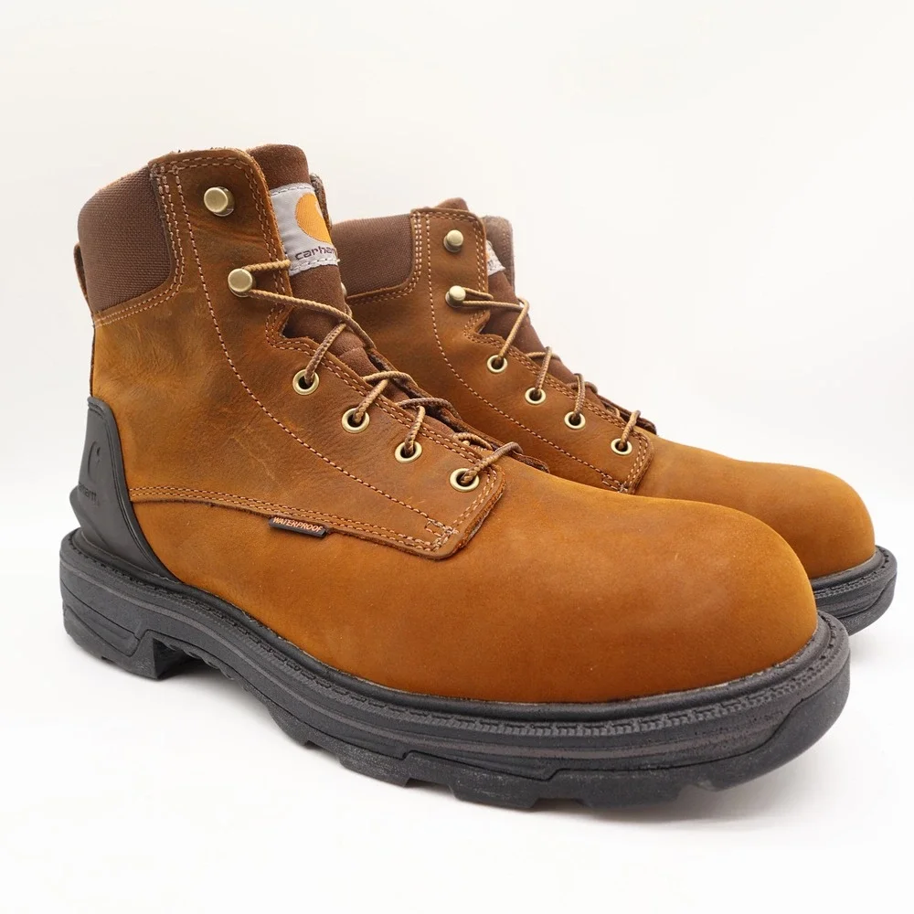 Carhartt Modern Ironwood Work Boots Mens 12 M Brown Leather Alloy Toe NWT